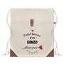 Planetee Sac à dos avec pochette Petit Bazar d'un Kenzo d'amour | Sac de Sport et Gym avec cordelettes en Toile | Idée Cadeau Co