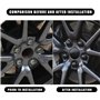 lvjiena 4 pièces Cache Moyeu pour Maserati Levante Quattroporte Ghibli Granturismo 55 mm, Haute Qualité ABS Étanche Capuchons de