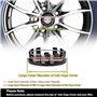 lvjiena 4 pièces Cache Moyeu pour Maserati Levante Quattroporte Ghibli Granturismo 55 mm, Haute Qualité ABS Étanche Capuchons de