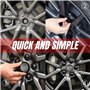 lvjiena 4 pièces Cache Moyeu pour Maserati Levante Quattroporte Ghibli Granturismo 55 mm, Haute Qualité ABS Étanche Capuchons de