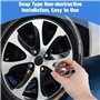 lvjiena 4 pièces Cache Moyeu pour Alfa Romeo Giulietta Spider GT Giulia Mito 147 156 159 60mm, Haute Qualité ABS Étanche Capucho