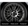 lvjiena 4 pièces Cache Moyeu pour Alfa Romeo Giulietta Spider GT Giulia Mito 147 156 159 60mm, Haute Qualité ABS Étanche Capucho