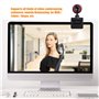 Junluck HD Webcam 1080P Caméra Web en Streaming avec Microphone pour Appels Vidéo et Enregistrement USB Caméra d'ordinateur pour