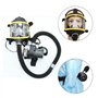 1 ensemble électrique alimenté en air alimenté masque à gaz facial complet système de respirateur à débit constant dispositif tu