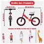 Draisienne Enfant 3 4 5 6 7 Ans pour Fille et Garçons, 16 Pouces Velo sans Pedale avec Guidon et Selle Réglables, jusqu'à 45 kg,