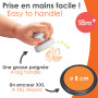Aladine - Stampo Baby Engins - Kit Tampons Enfant - Activités Manuelles Bébé - Encre Lavable - Jouets et Jeux Créatifs pour Enfa
