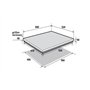 TABLE INDUCTION SAUTER SPI4368B 3 FOYERS