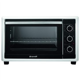 Brandt FC26MUW – Mini four - Capacité 26L – Bandeau mécanique – 1500W – 3 gradins - Accessoires : lèchefrites