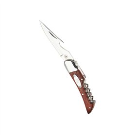 LAGUIOLE Couteau Pliant regroupant 3 Fonctions - Couteau - Décapsuleur - Tire-Bouchon - Bois de Rose - Belle boîte Cadeau
