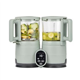Babymoov Robot Cuiseur Bébé Nutribaby Glass - Bols en Verre - 4 en 1 Mixeur Cuiseur Vapeur