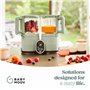 Babymoov Robot Cuiseur Bébé Nutribaby Glass - Bols en Verre - 4 en 1 Mixeur Cuiseur Vapeur, Grande Contenance 1,9L, Cuisson Sain