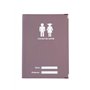 Protège carnet de santé mauve fabrication Française simili cuir renfort métal aux angles porte étui enfants adultes