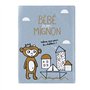 Protège carnet de santé BABY Trop mignon Bleu - Derrière la porte