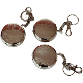 2.J. Lot De 3 Cendriers De Poche Rond Portatifs