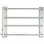 Fishtec - Sèche Serviette Electrique Mural 60W - sans Thermostat - Porte Serviette Salle de Bain Etendoir Chauffant 4 Barres - 5