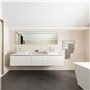 Fishtec - Sèche Serviette Electrique Mural 60W - sans Thermostat - Porte Serviette Salle de Bain Etendoir Chauffant 4 Barres - 5