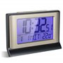 FISHTEC - Réveil Numérique Réveil Digital 13CM Radio Piloté – Ecran LCD avec Rétroéclairage Bleu - Grands Chiffres - Alarme avec