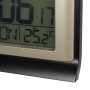 FISHTEC - Réveil Numérique Réveil Digital 13CM Radio Piloté – Ecran LCD avec Rétroéclairage Bleu - Grands Chiffres - Alarme avec