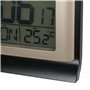FISHTEC - Réveil Numérique Réveil Digital 13CM Radio Piloté – Ecran LCD avec Rétroéclairage Bleu - Grands Chiffres - Alarme avec