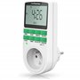 Prise Programmateur Digital FISHTEC 10 minuteries - Grand écran LCD - Economies d'énergie - Mode aléatoire - Témoin Lumineux - 2