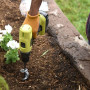 Tarière pour Perceuse Jardin Ø 90 mm - Foret Perceuse Ø embout 8 mm - Longueur Mèche 25 cm - Foret en Acier pour Creuser Rapidem
