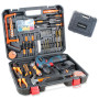 FISHTEC - Valise à Outils Tout en 1-108 Outils et Accessoires - 1 Perceuse/Visseuse/Dévisseuse Rechargeable - Batterie 12V - Cha