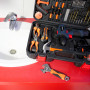 FISHTEC - Valise à Outils Tout en 1-108 Outils et Accessoires - 1 Perceuse/Visseuse/Dévisseuse Rechargeable - Batterie 12V - Cha