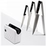 FISHTEC - Aiguiseur "QuickSharp" Électrique Rechargeable pour Couteaux en Acier - Roue d'Aiguisage en Pierre de Corindon - Doubl