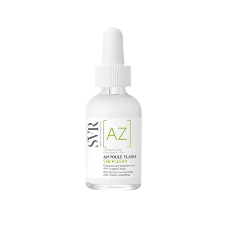 SVR - Ampoule Flash Sebiaclear - Anti-Imperfection - Formule Surconcentrée en Acide Azélaïque - Pour Peau Sensible à Tendance Ac