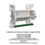 Tableau 1 rangée pré-équipé 1 inter. diff. 40A type AC + 8 disjoncteurs