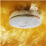 EVACUATE - Détecteur de fumée NF Autonomie et garantie 10 ans - Innovation pratique - Réutilisez les trous de fixation de votre 