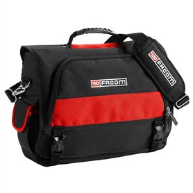 FACOM - Sac Textile pour Outils et Pc Portable - BS.TLBPB - Trousse de Transport - 14 Pochettes Intérieur et 2 Poches Latérales