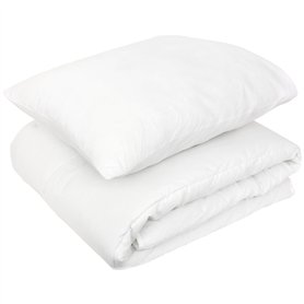 Linnea Pack Premium Couette Hiver 120x150 garnissage 100% Polyester 300 g/m2 et Oreiller 40x60 cm Gavroche Blanc