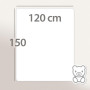 Linnea Pack Premium Couette Hiver 120x150 garnissage 100% Polyester 300 g/m2 et Oreiller 40x60 cm Gavroche Blanc