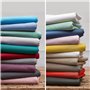 Linnea Taie de traversin uni 230X43 cm 100% Coton Alto Bleu Jean