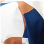 Linnea Taie de traversin 200x43 cm Percale de Coton MODULO Bleu Cobalt