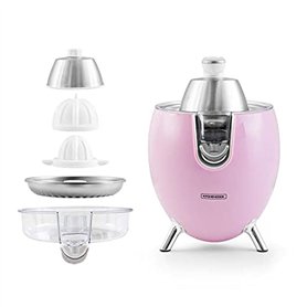 Presse Agrumes Double Cônes Avec Filtre En Acier Presspod Rose Kitchencook
