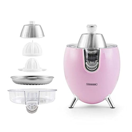 Presse Agrumes Double Cônes Avec Filtre En Acier Presspod Rose Kitchencook