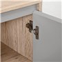 HOMCOM Meuble Salle de Bain sous Lavabo - Meuble sous-Vasque - Placard 2 Portes avec étagère - dim. 60L x 30l x 59,8H cm - Panne