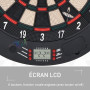 HOMCOM Cible Jeu de fléchettes électronique refermable 26 Jeux jusqu'à 8 Joueurs Affichage LCD Haut-Parleur Noir
