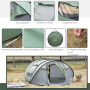 Outsunny Tente de Camping 4-5 Personnes Montage instantanée Pop-up 2 Portes enroulables 4 fenêtres dim. 2,63L x 2,2l x 1,23H m F