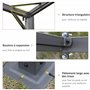 Outsunny Pergola adossable Retractable dim. 3L x 3l x 2,3H m pavillon de Jardin Toile Polyester Haute densité crème Structure mé
