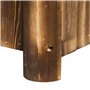 Outsunny Jardinière sur Pied bac à Fleurs dim. 70L x 35l x 30H cm piètement Demi rondin Corps Aspect Lattes Bois Sapin traité ca