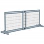 PawHut Barrière de sécurité pour Chien Extensible barrière de sécurité autoportante pour Animaux Longueur réglable 104-183 x 36