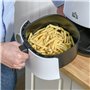 HOMCOM Friteuse sans huile à air chaud 1300 W 2,5 L avec affichage numérique, 7 programmes, température réglable, minuterie et p