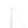 Outsunny Mât de Fixation pour Voile d'ombrage Tige pour Voile d'ombrage 3 Sections Amovibles Hauteur réglable, Accessoires fourn