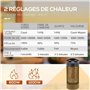 Outsunny Chauffage électrique infrarouge 6 à 8 m² et IP54 chauffage d'appoint sans CO₂ chauffage extérieur chauffage de jardin o