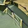 Outsunny Tente de Camping Tente Pop up légère 2-3 pers. - 2 Grandes Portes - 210 x 210 x 140 cm Fibre Verre Polyester