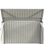 Outsunny Abri Cache Poubelle Double avec Deux Portes et Ouverture Dessus en Acier galvanisé - 178,5 x 104,5 x 128,5/113 cm Vert