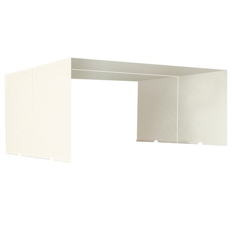 Outsunny Toile de Rechange pergola rétractable de 5 x 2